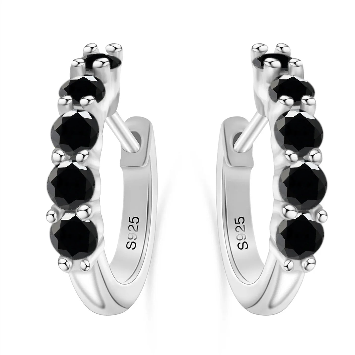 925 Sterling Silver Earrings with 1 CT Total Moissanite Exquisite Jewelry Gift for Weddings & Parties, Sparkling Classic Style